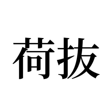 荷字義|漢字「荷」：基本資料